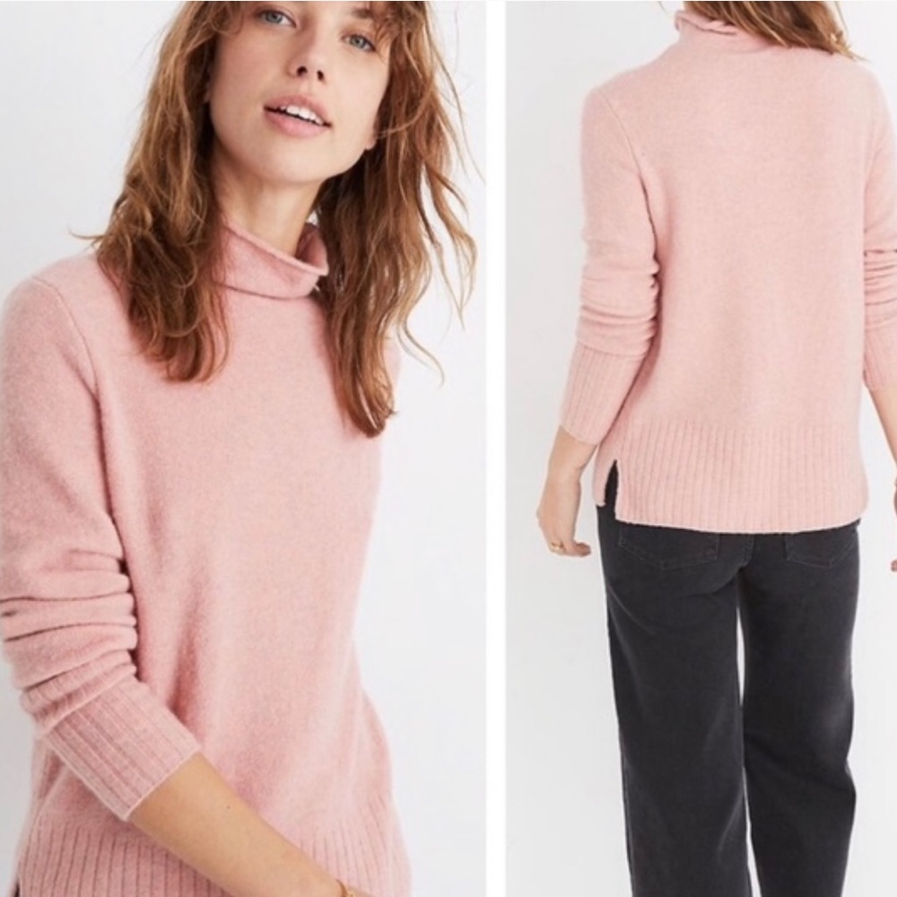 Madewell Rolled Neck Sweater, Super soft and cozy Merino Alpaca blend Sweater